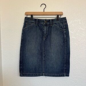 Ralph Lauren Dark Blue Denim Pencil Skirt